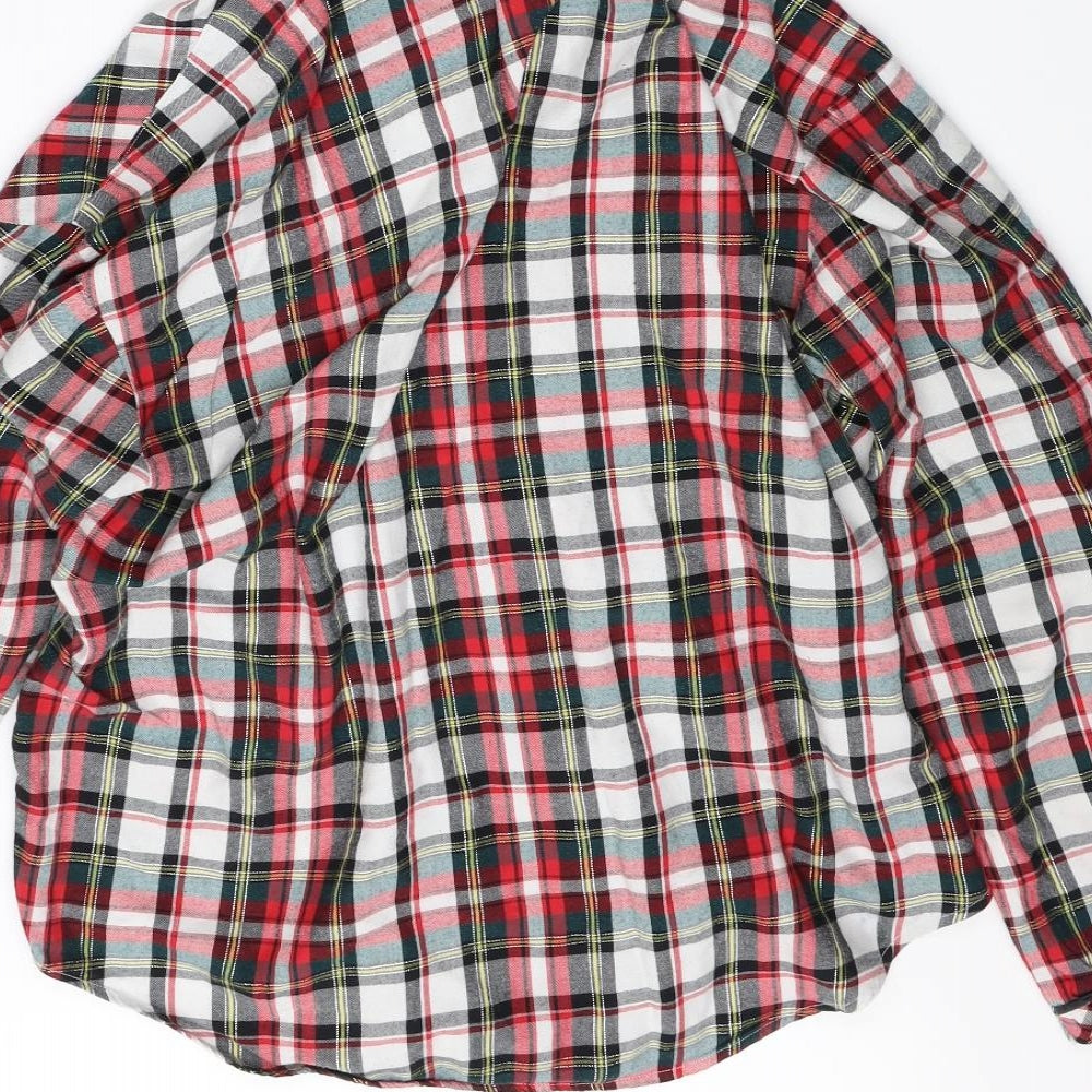 Victoria's Secret Womens Red Check   Pyjama Top Size M