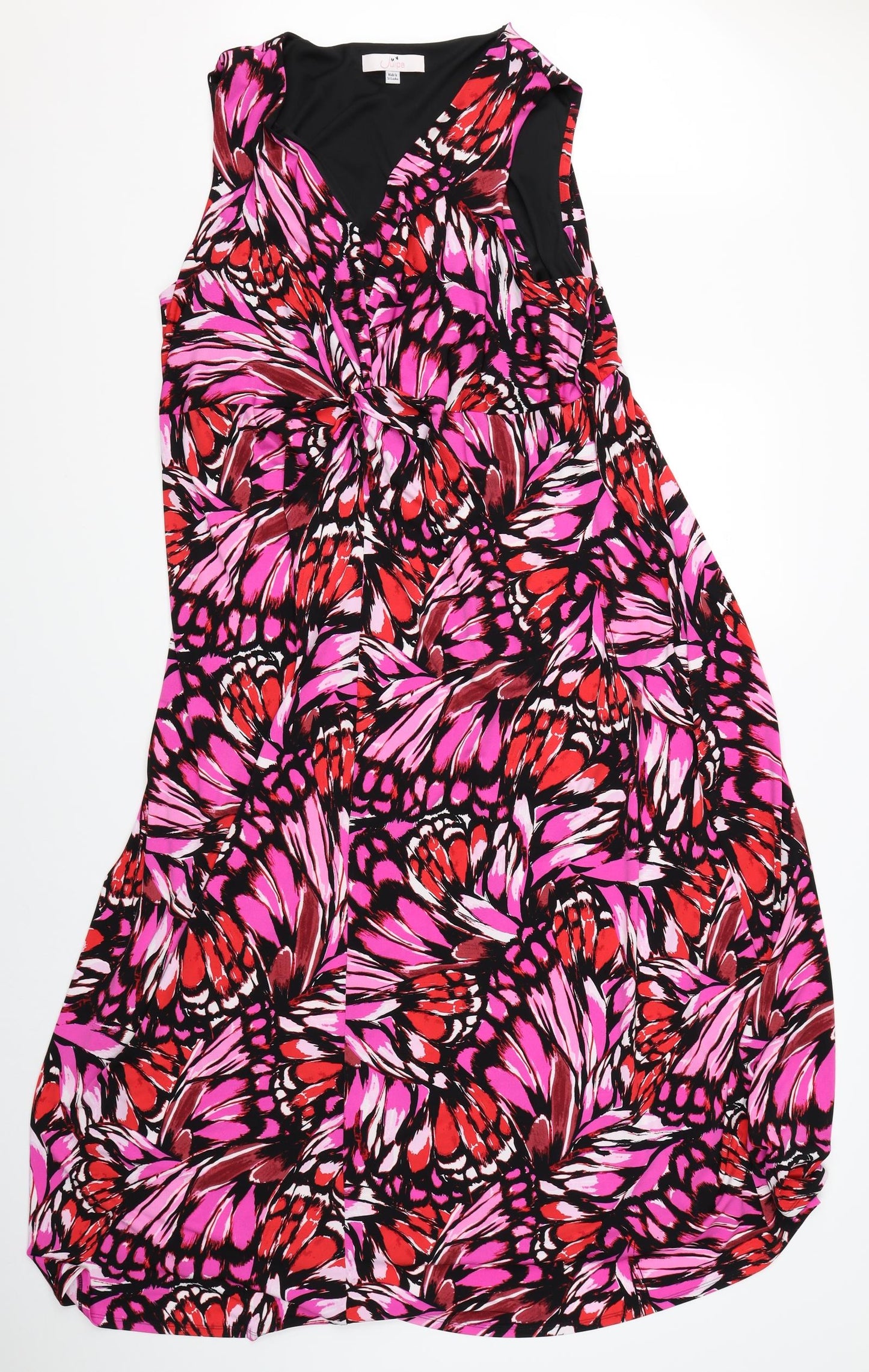 Julipa Womens Pink Floral  Shift  Size 22