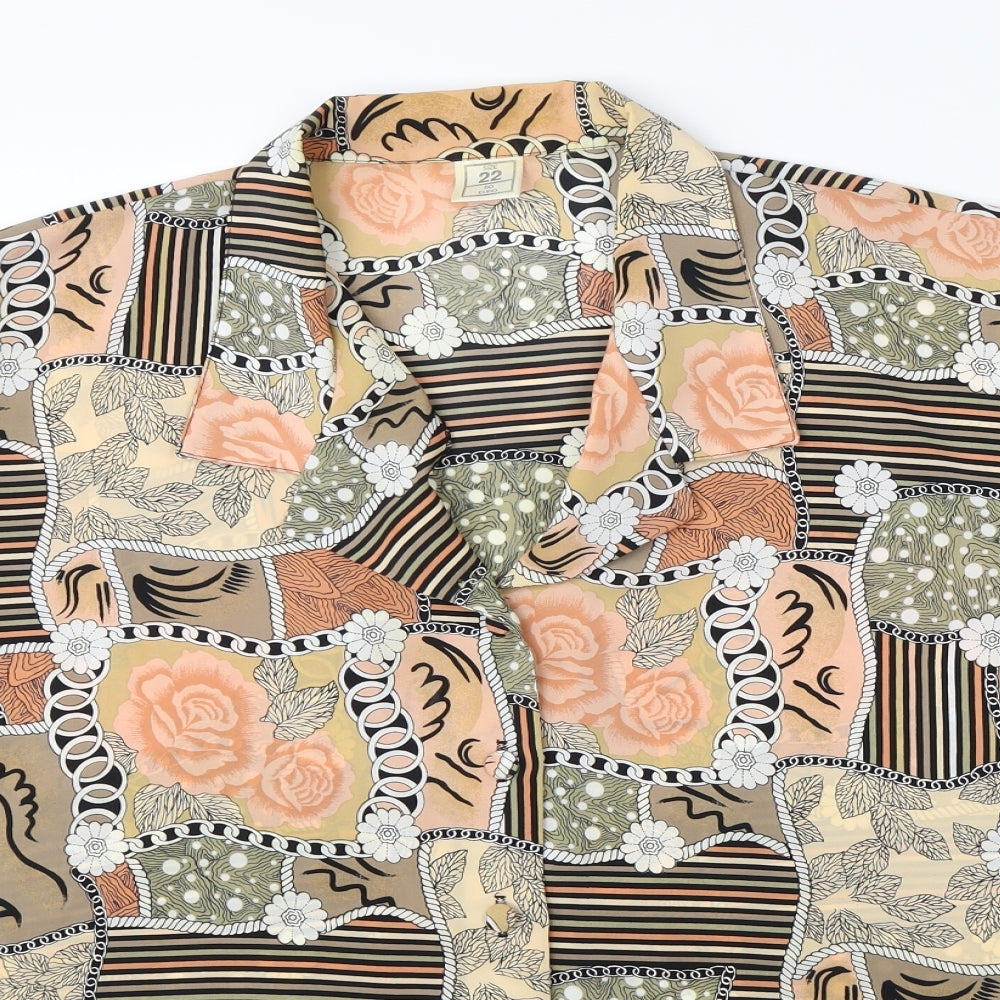 Preworn Womens Multicoloured   Basic Blouse Size 22