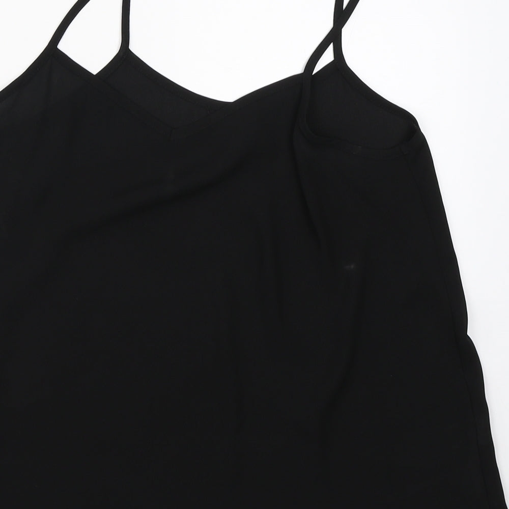 Topshop Womens Black   Basic Blouse Size 10