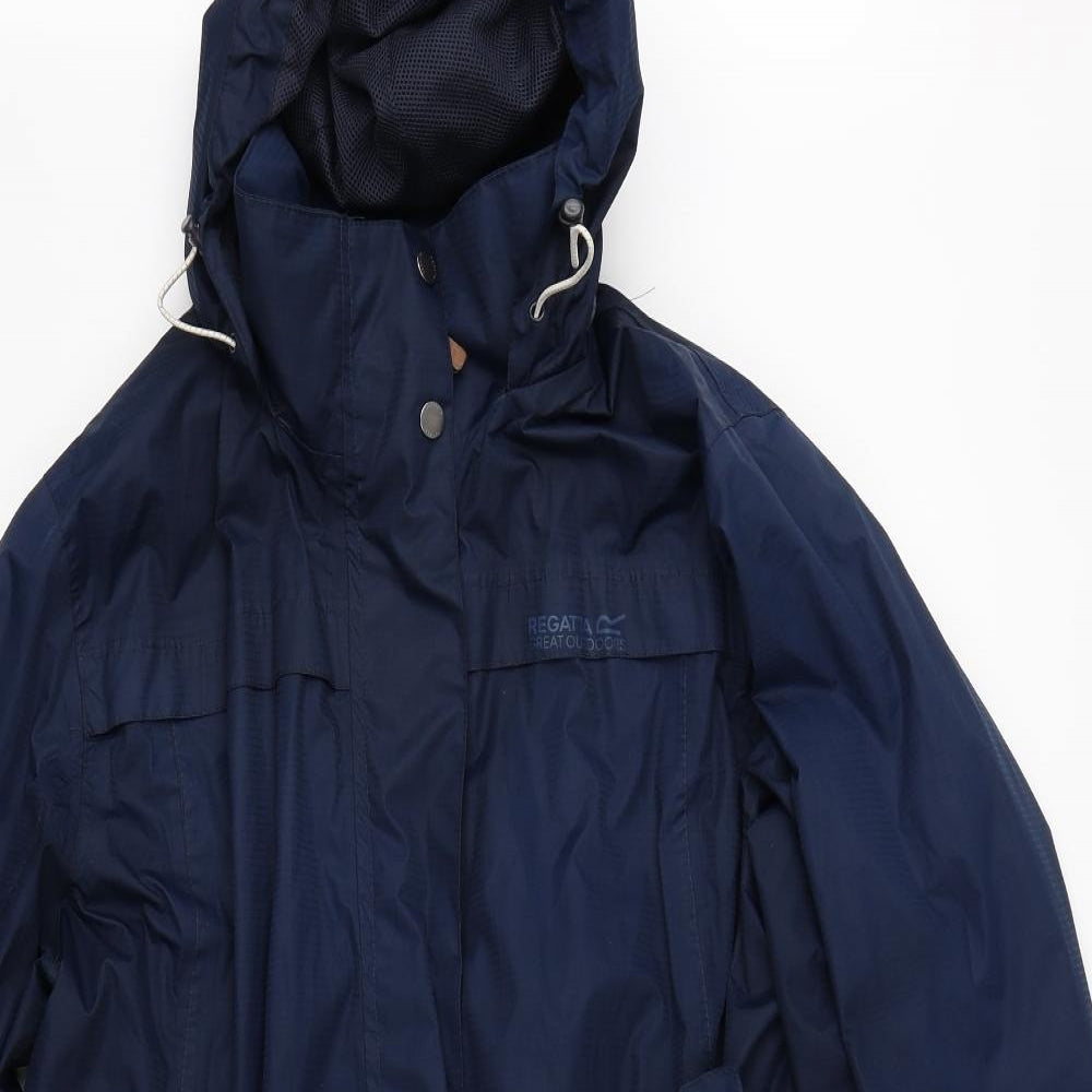 Regatta Womens Blue   Rain Coat Coat Size 18