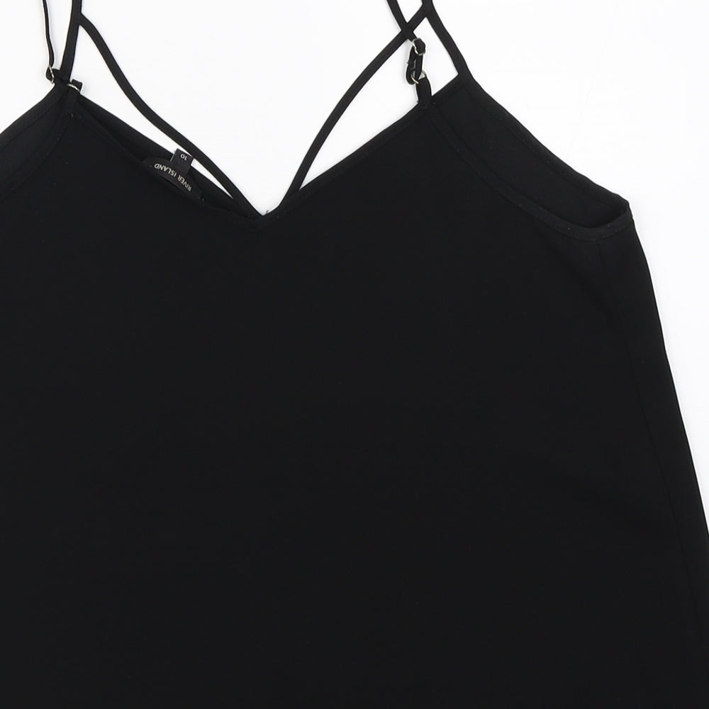 River Island Womens Black   Basic Blouse Size 10