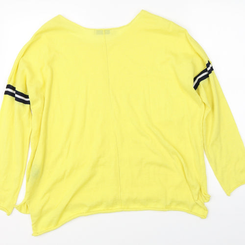 Zara Womens Yellow   Pullover Jumper Size M