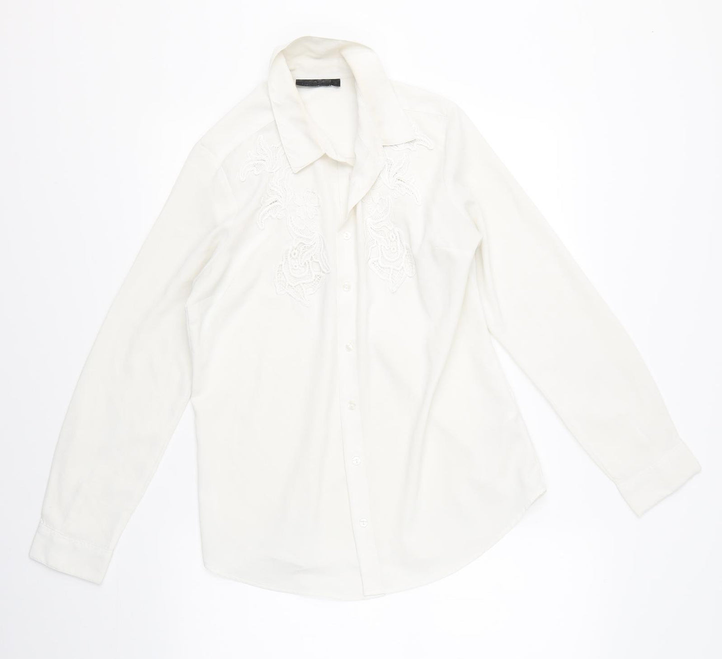 Topshop Womens White   Basic Blouse Size 10