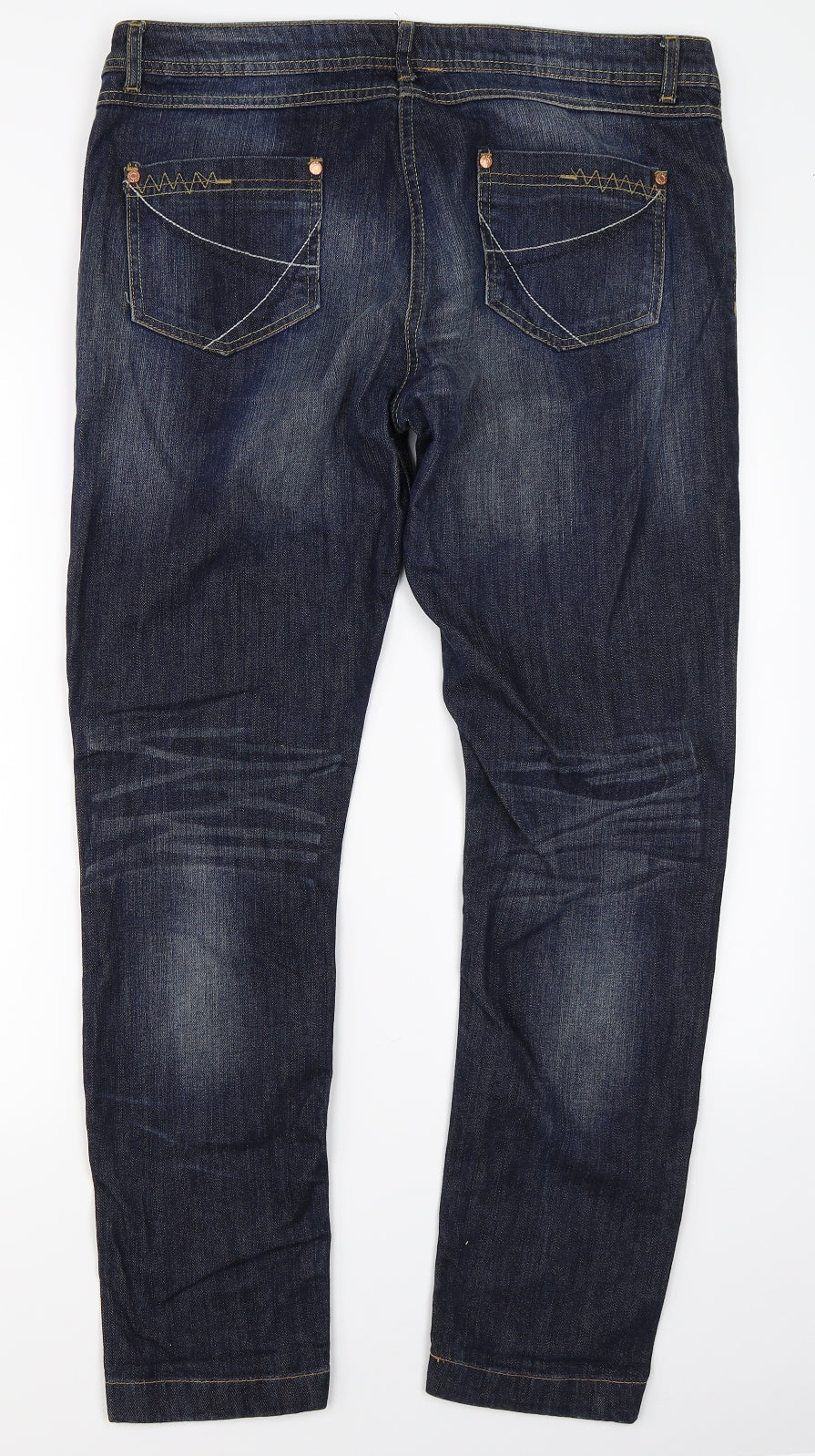 Farmer Womens Blue  Denim Skinny Jeans Size 16 L28 in