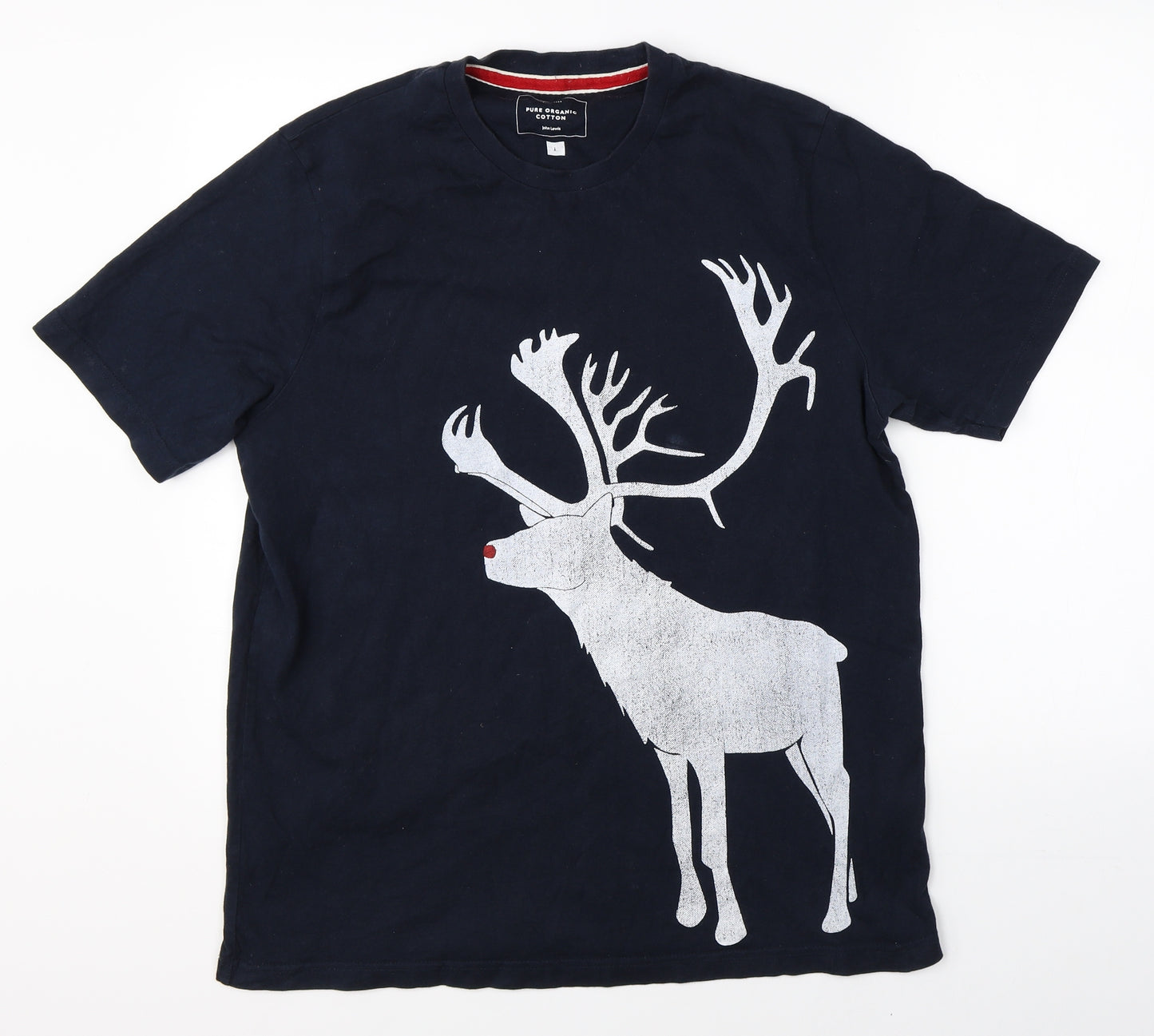 John Lewis Mens Blue    T-Shirt Size L