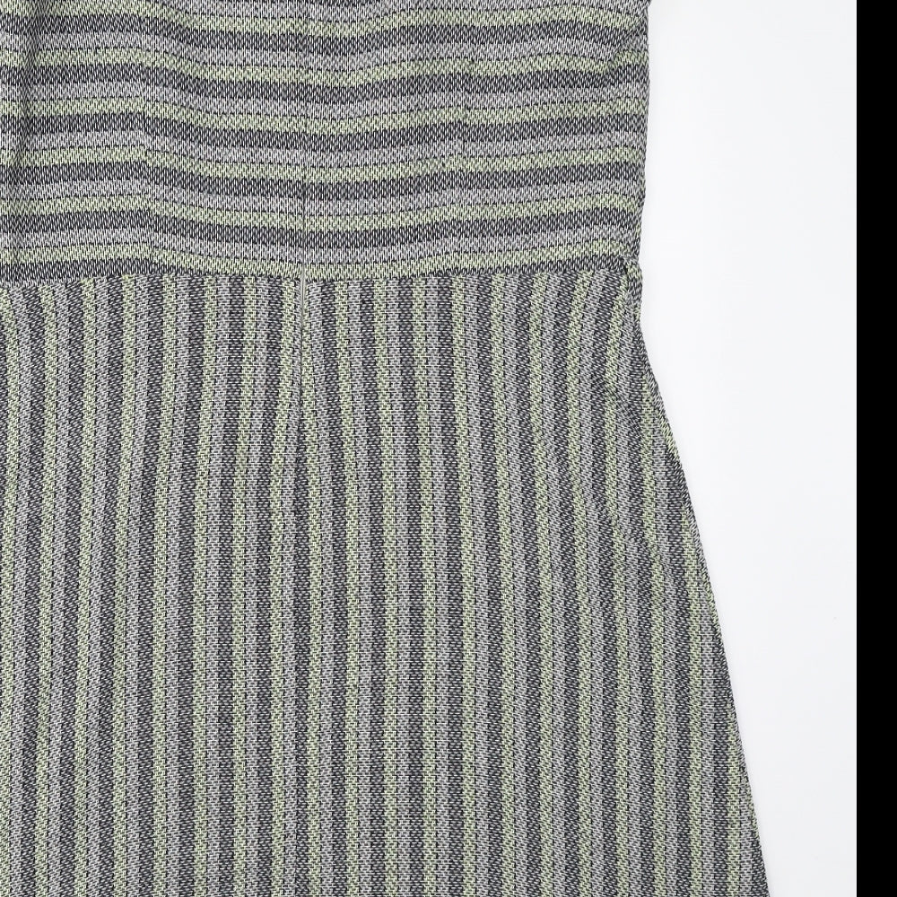 TU Womens Green Striped  A-Line  Size 18