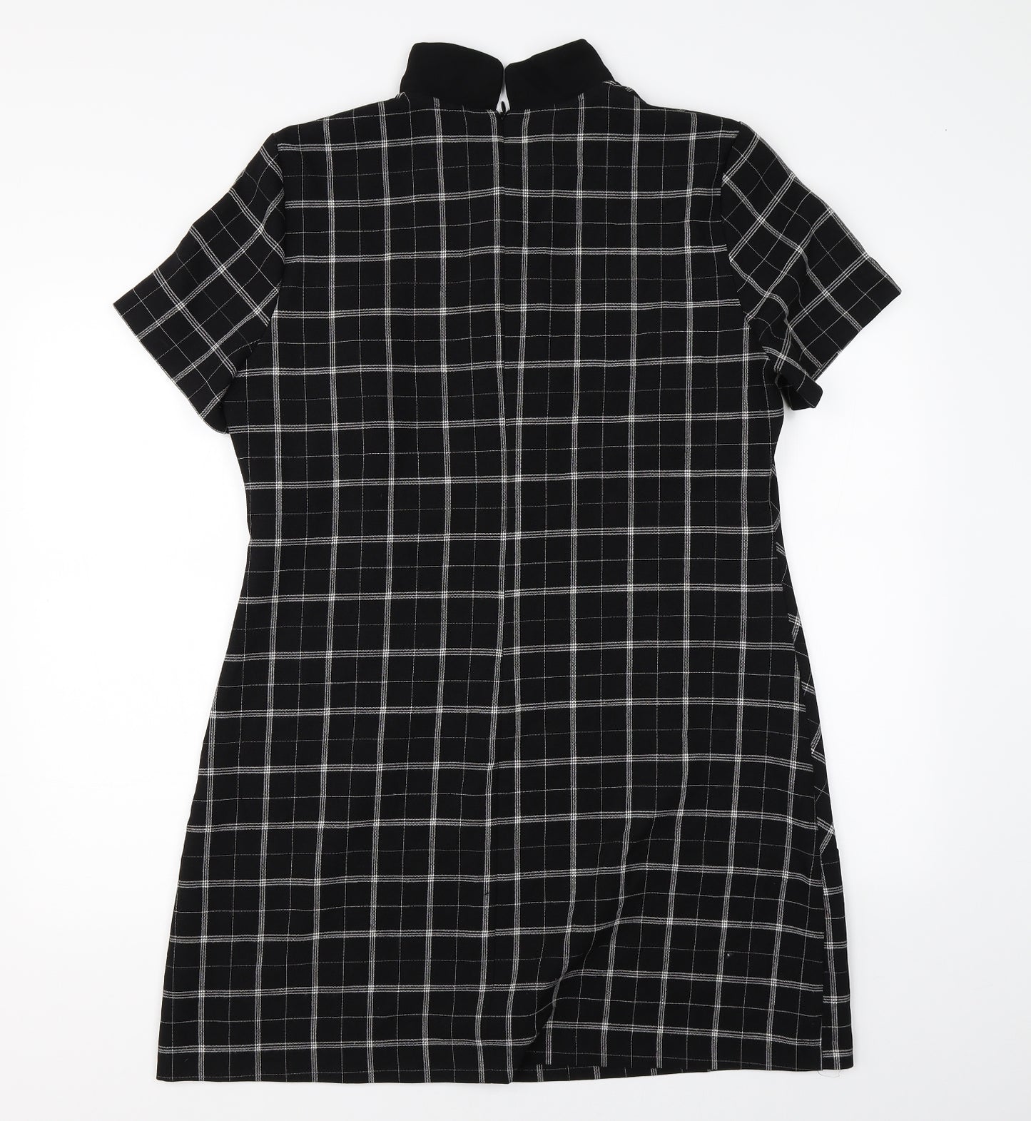 George Womens Blue Check  A-Line  Size 16