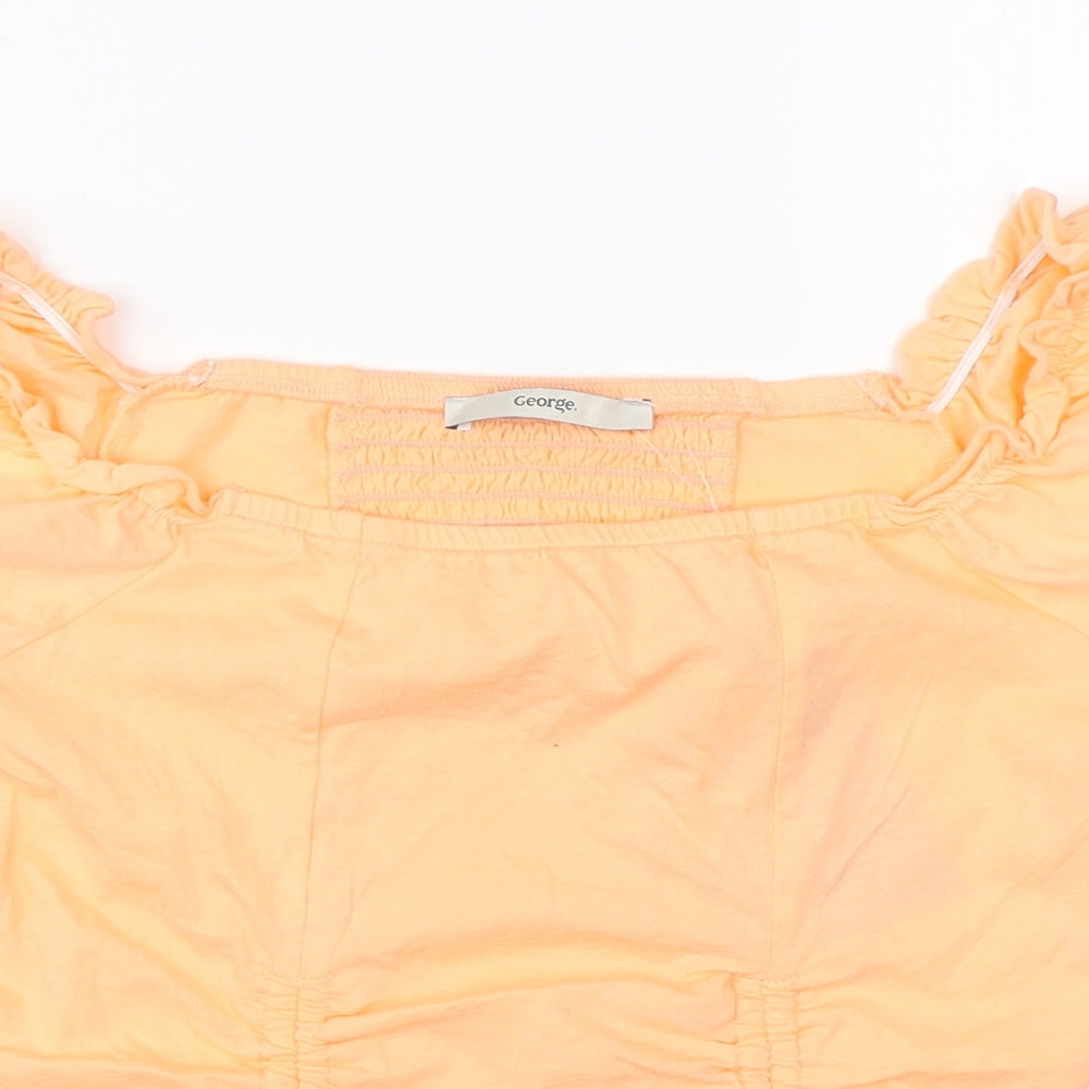 George Girls Orange   Basic Blouse Size 13-14 Years
