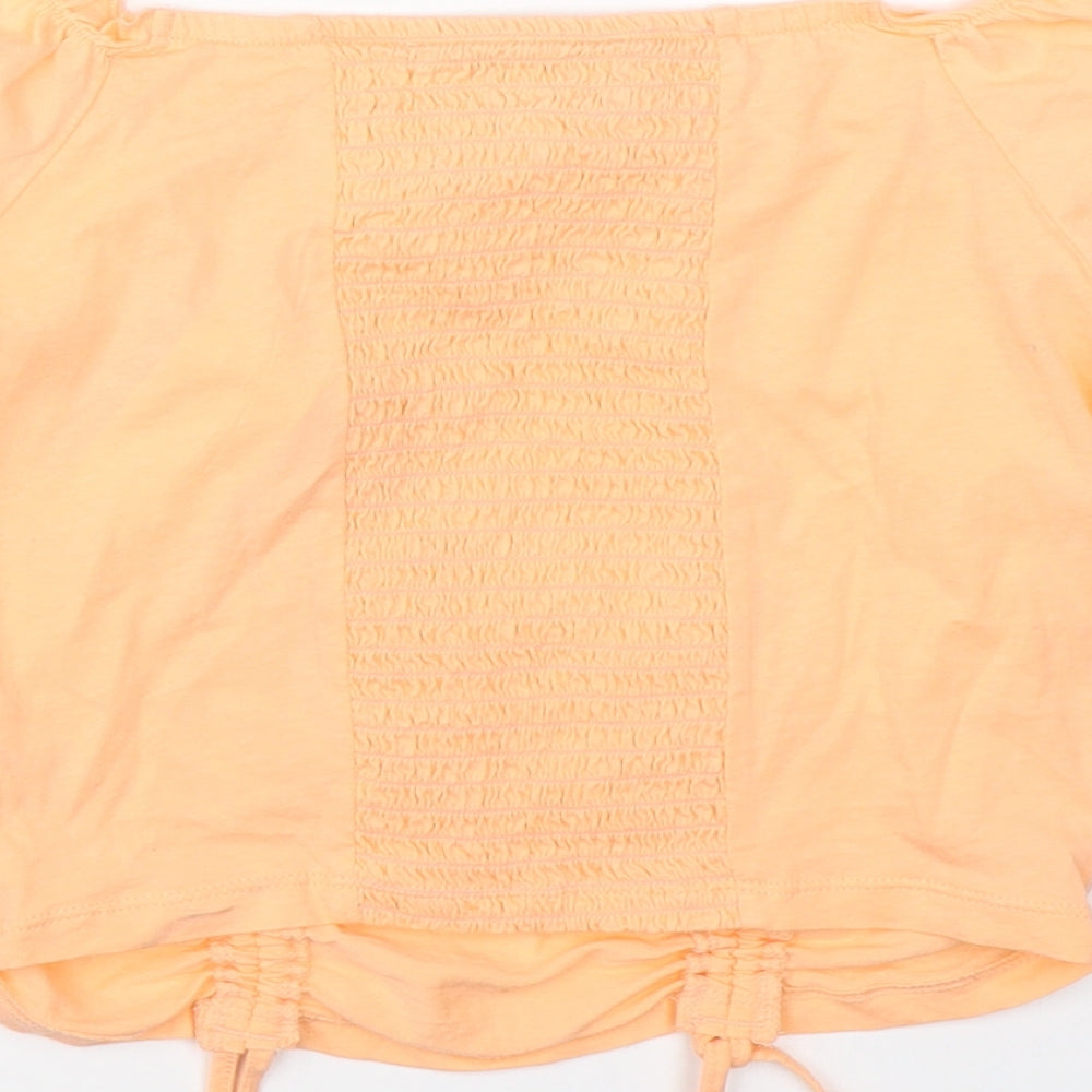 George Girls Orange   Basic Blouse Size 13-14 Years