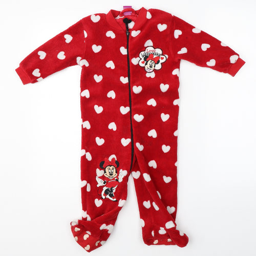 Disney Girls Red    One Piece Size 18-24 Months