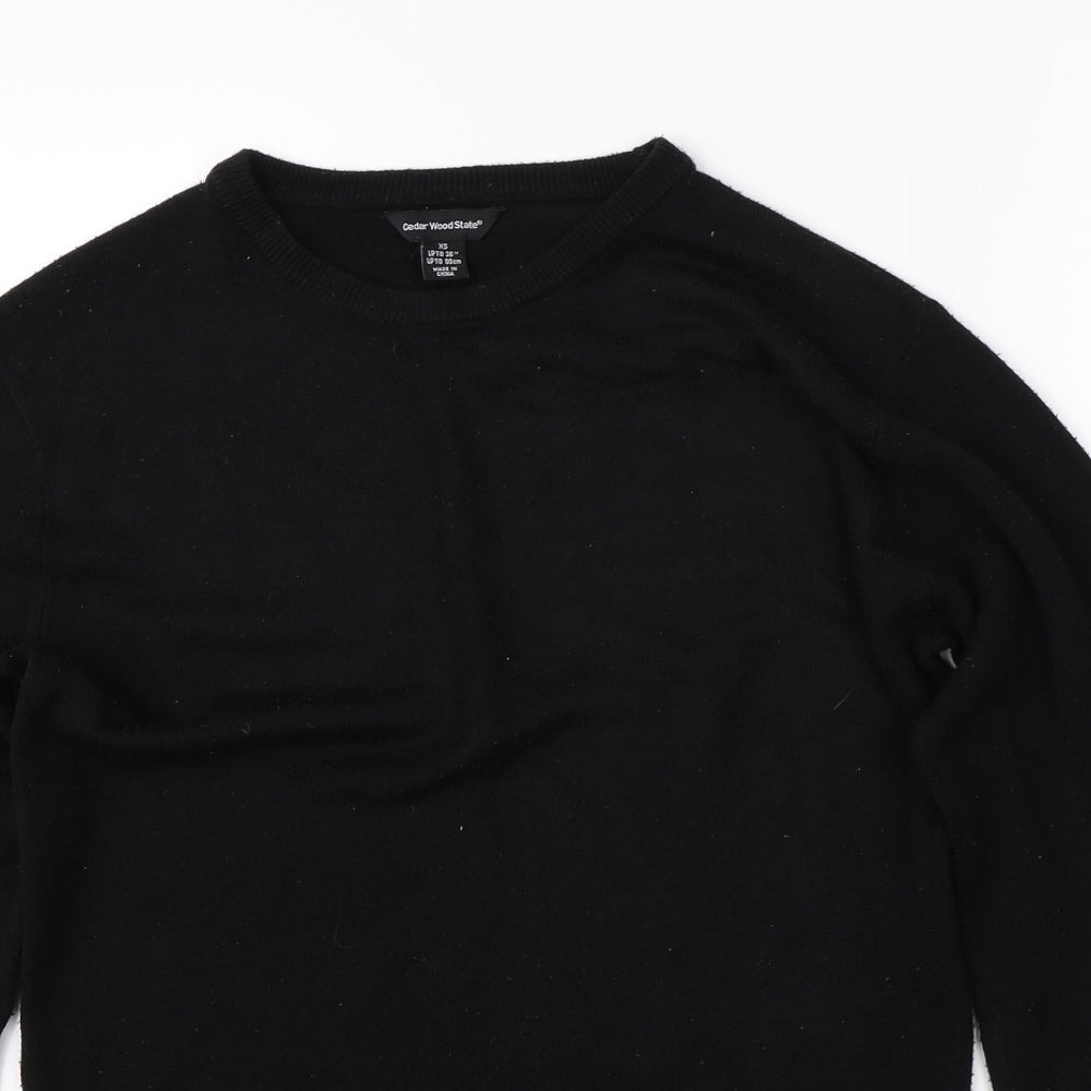 Cedar Wood State Mens Black   Pullover Jumper Size XS