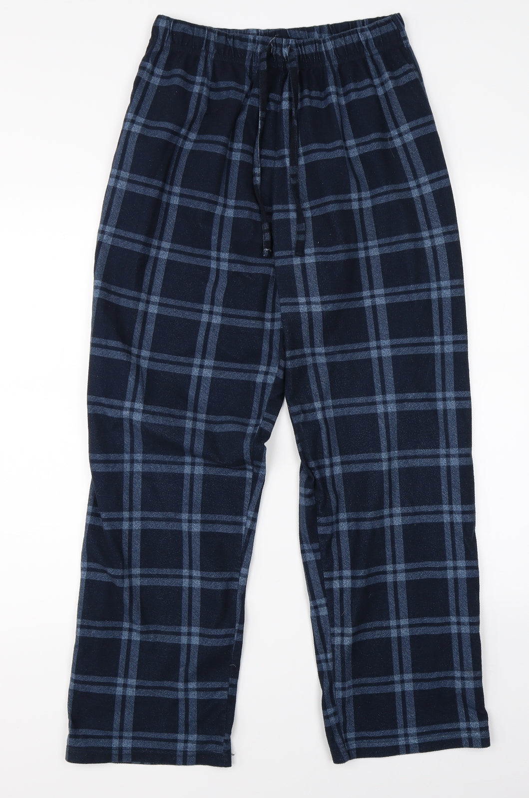 F&F Mens Blue Check   Pyjama Pants Size S