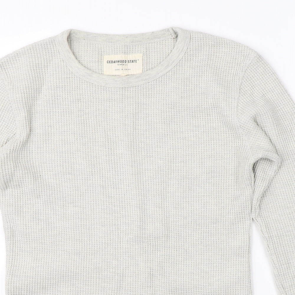 Cedar Wood State Mens Beige   Pullover Jumper Size S