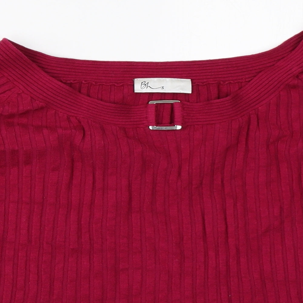 BHS Womens Pink   Pullover Jumper Size 16