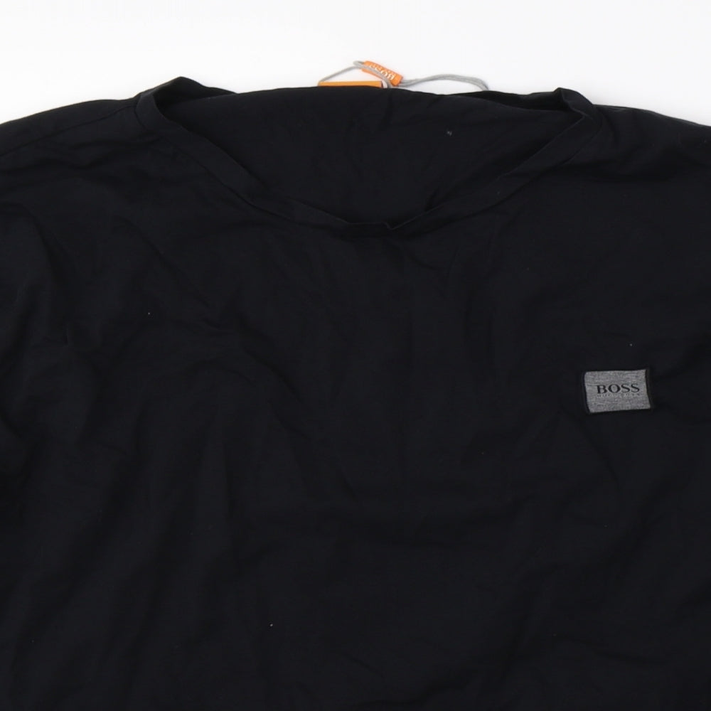 HUGO BOSS Mens Black    T-Shirt Size XL