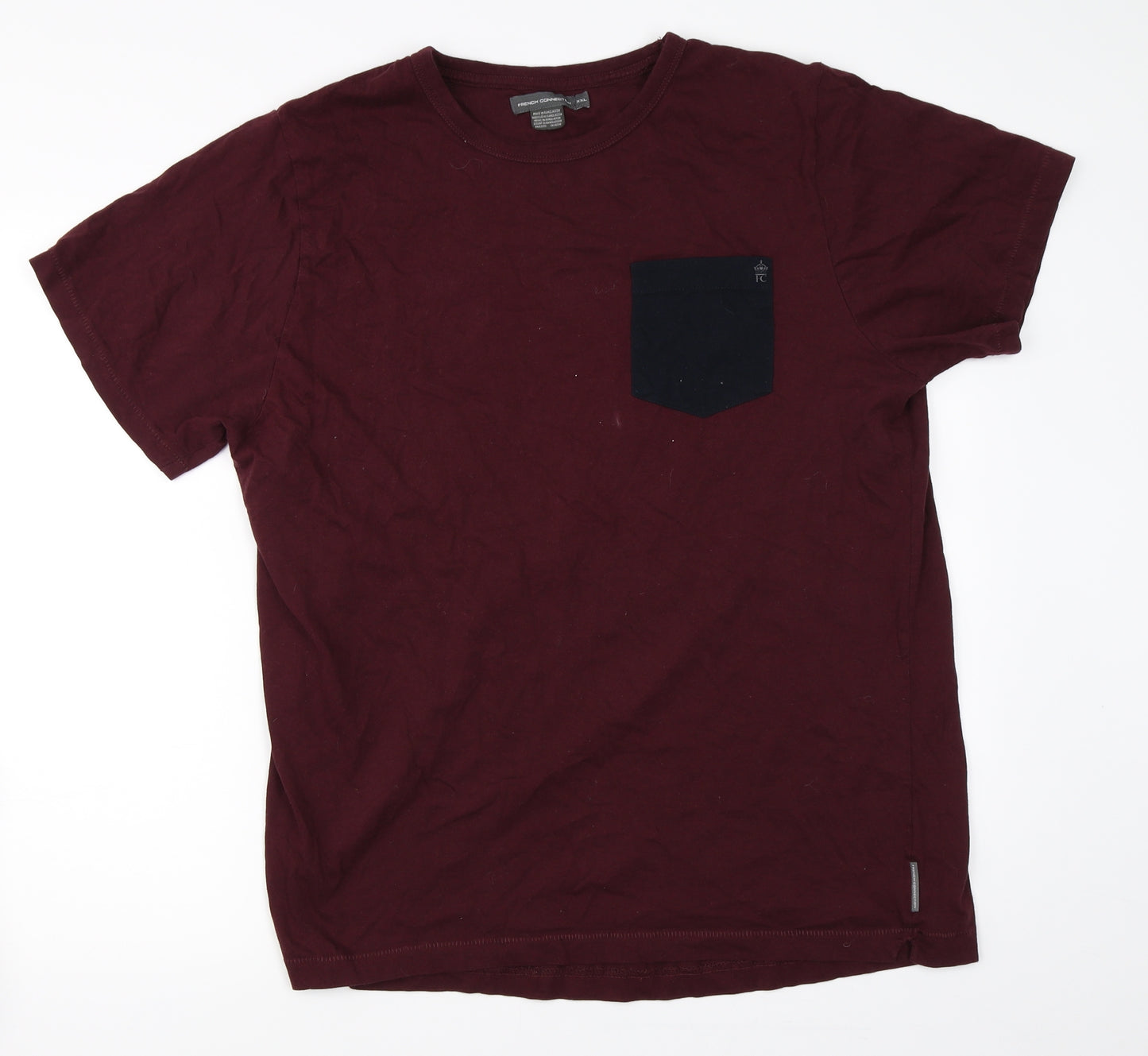 French Connection Mens Red    T-Shirt Size 2XL