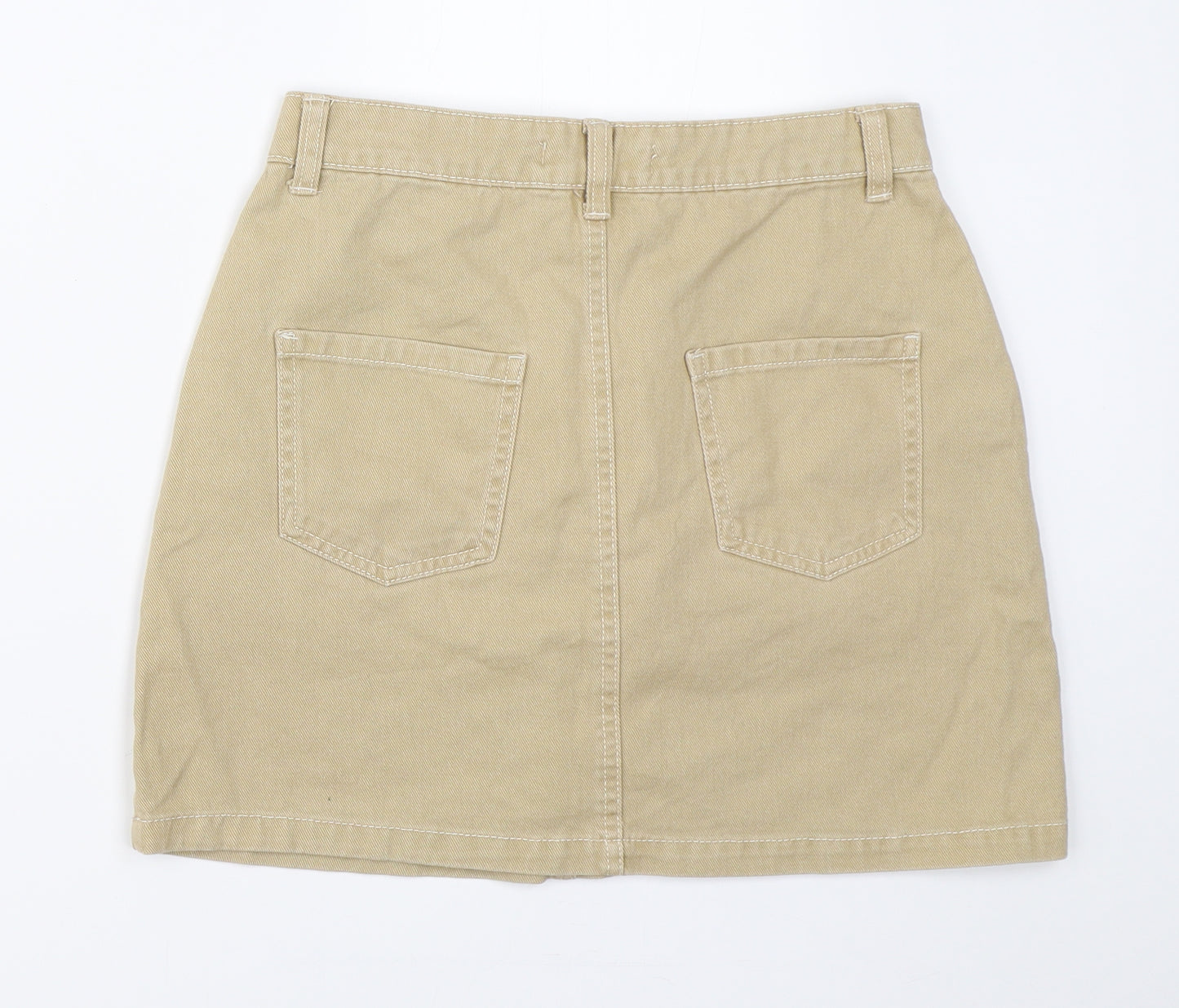 Primark Womens Beige   A-Line Skirt Size 8