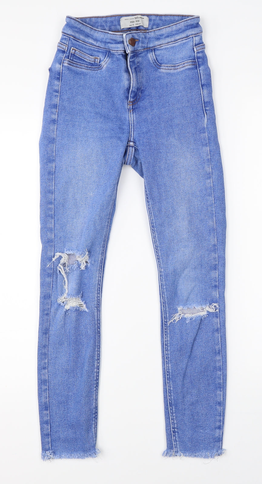 New Look Girls Blue  Denim Straight Jeans Size 13 Years