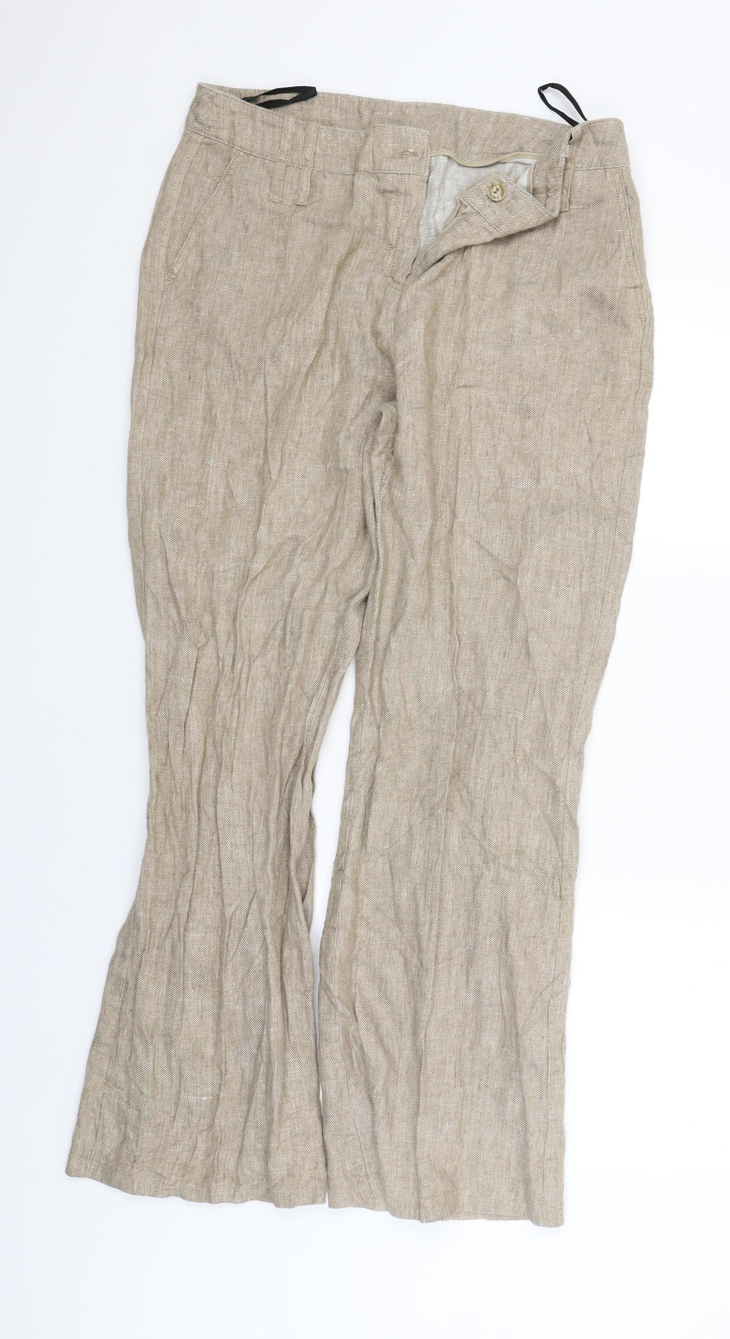 Principles Womens Brown   Capri Trousers Size 16 L29 in