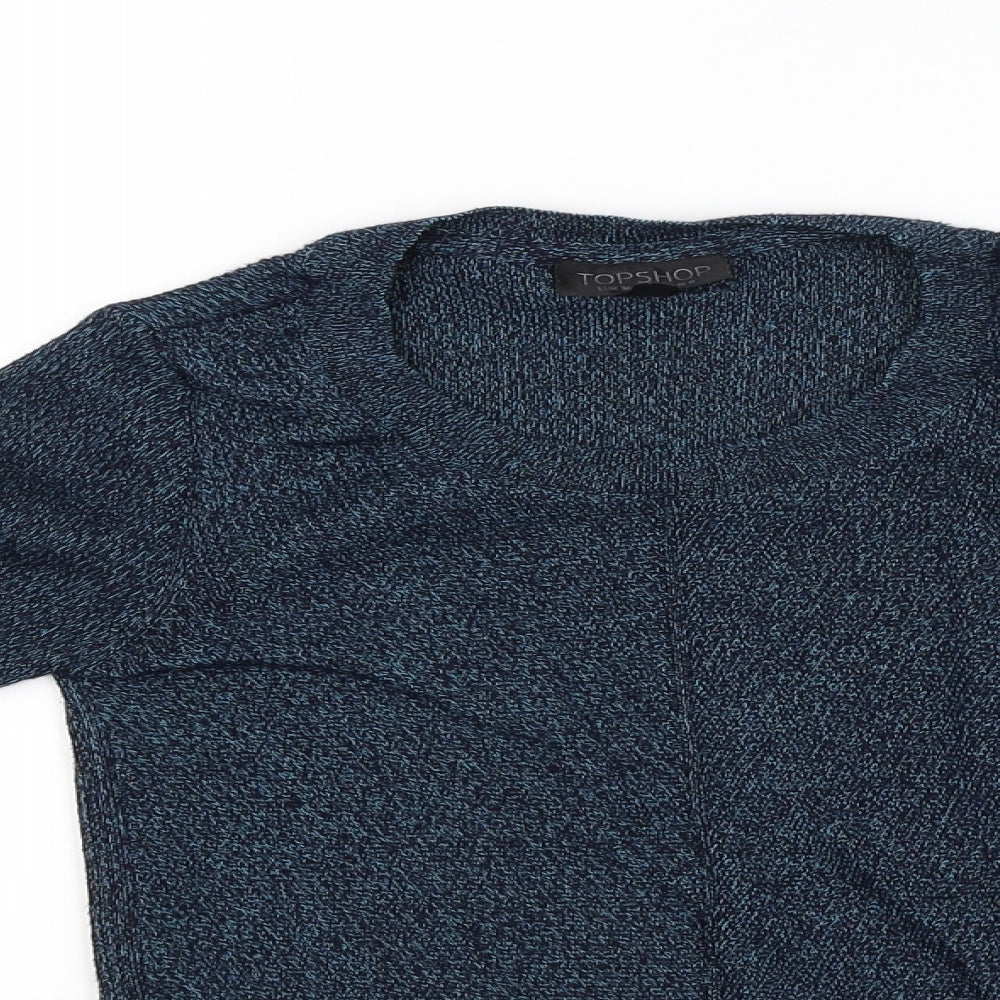 Topshop Womens Blue   Basic Blouse Size 8