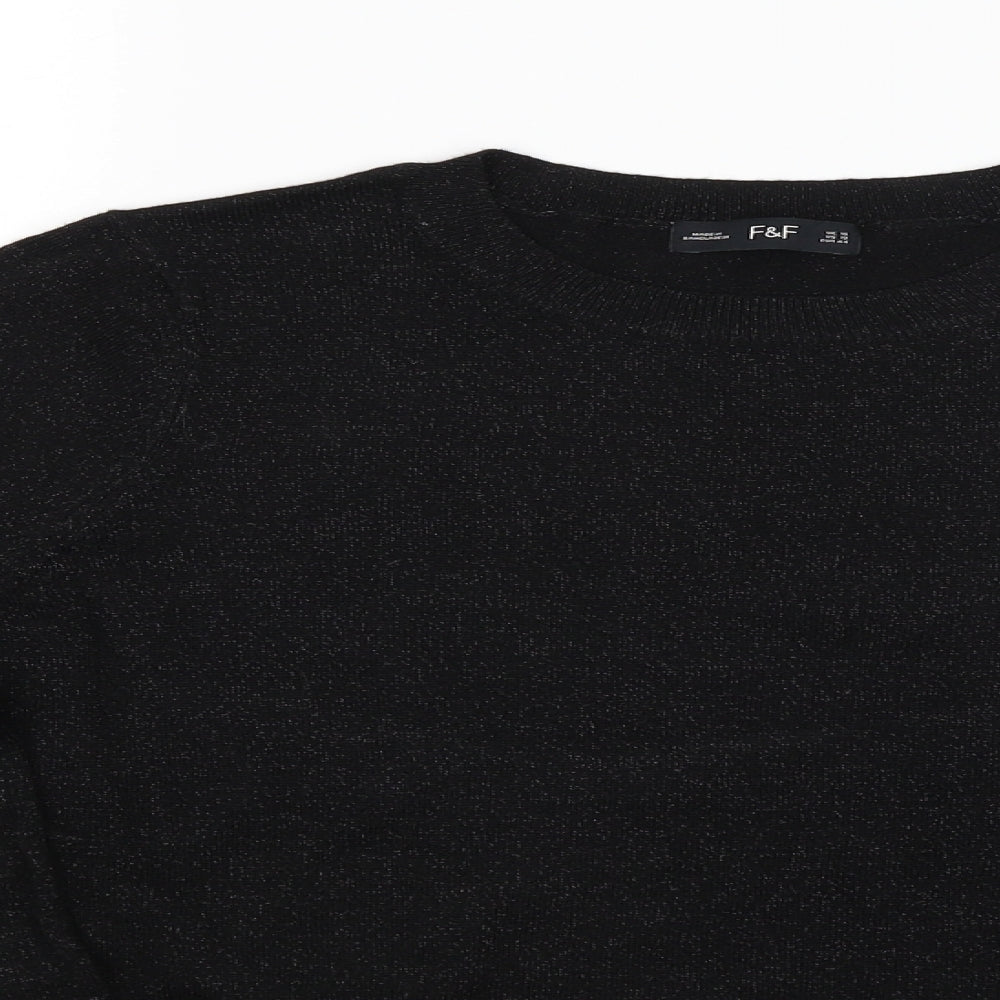 F&F Womens Black   Pullover Jumper Size 16