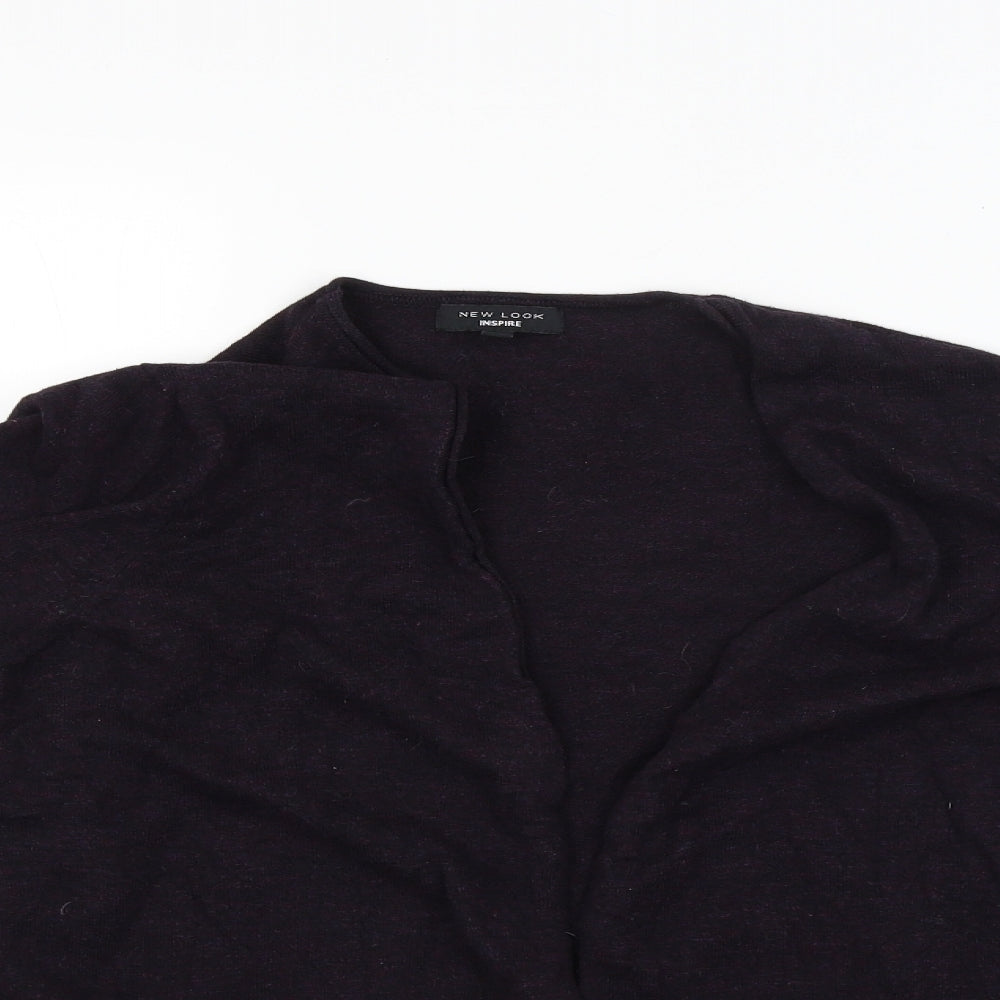 New Look Womens Red   Cardigan Jumper Size 22