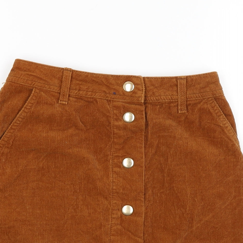Topshop Womens Brown   Cargo Skirt Size 8