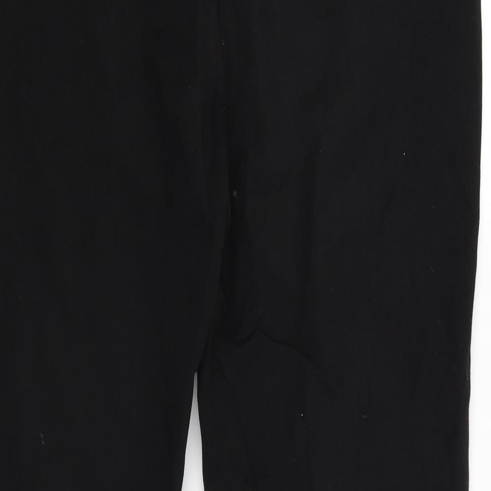 Papaya Womens Black   Trousers  Size 12 L28 in