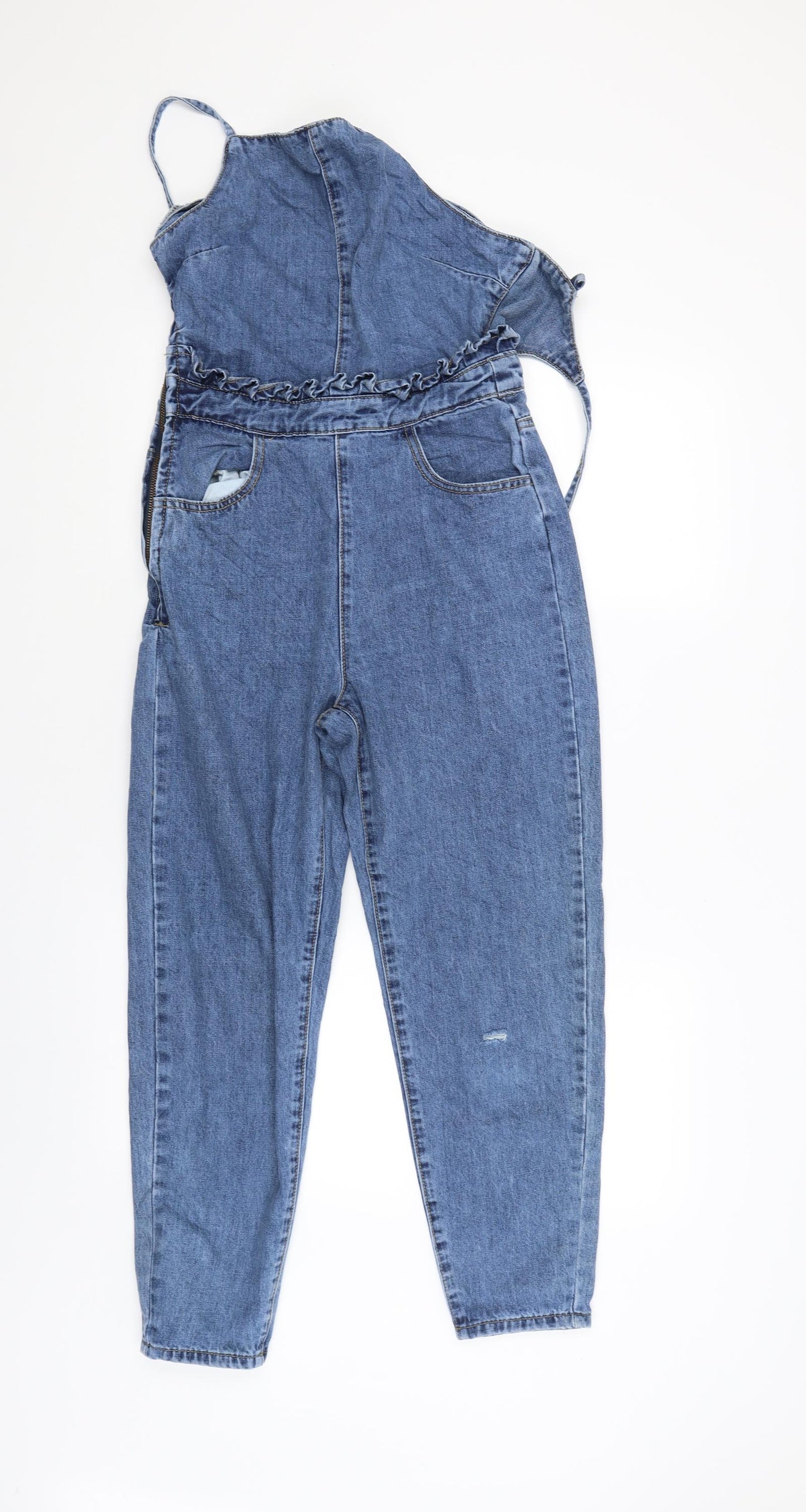 Lost Ink Womens Blue   Pinafore/Dungaree Dress  Size 6