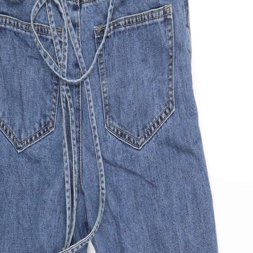 Lost Ink Womens Blue   Pinafore/Dungaree Dress  Size 6