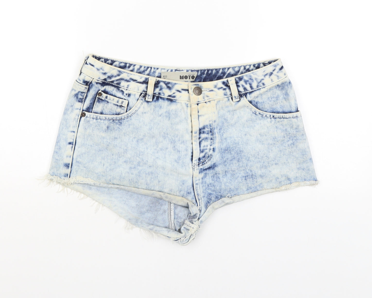 Topshop Womens Blue   Hot Pants Shorts Size 30