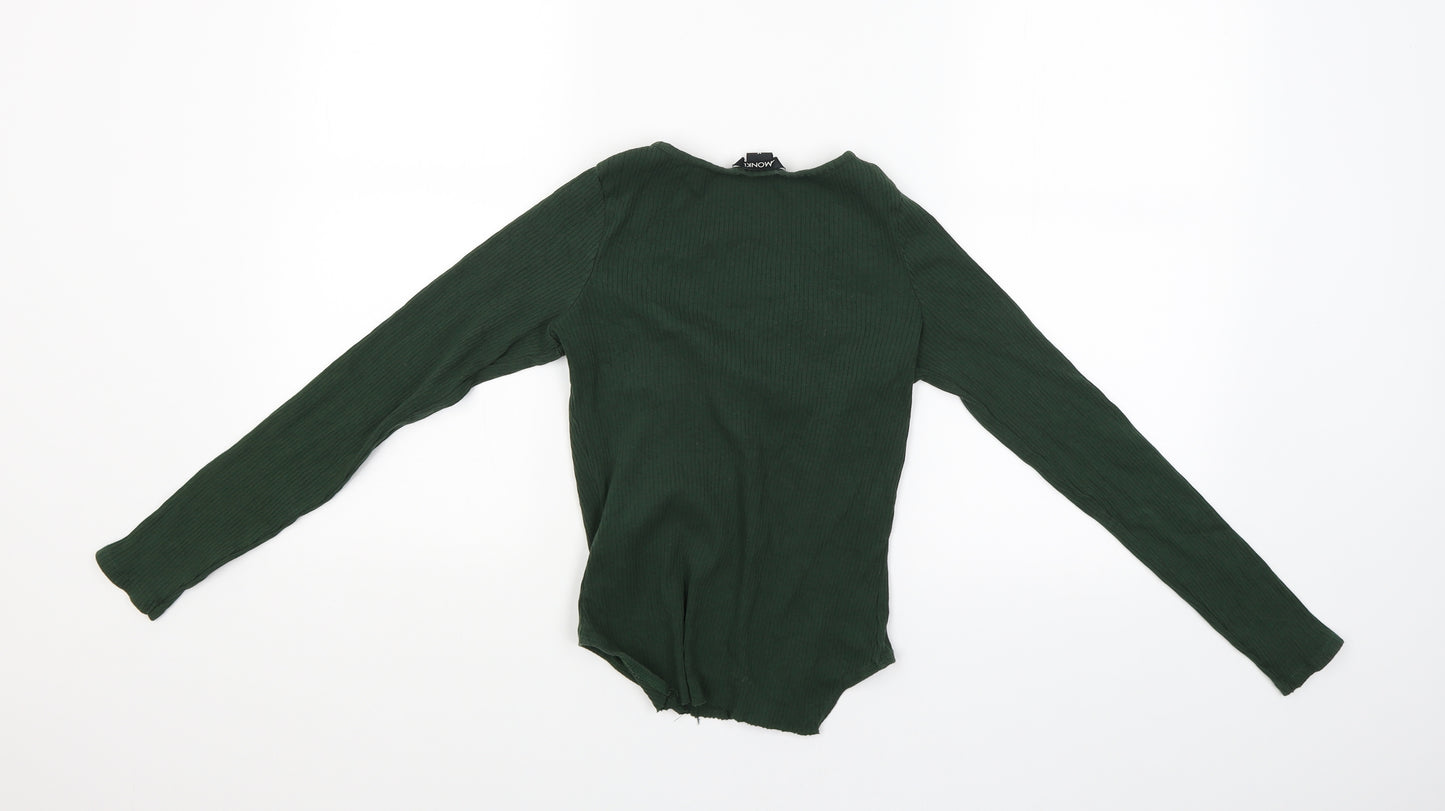 Monki Womens Green   Basic Blouse Size M