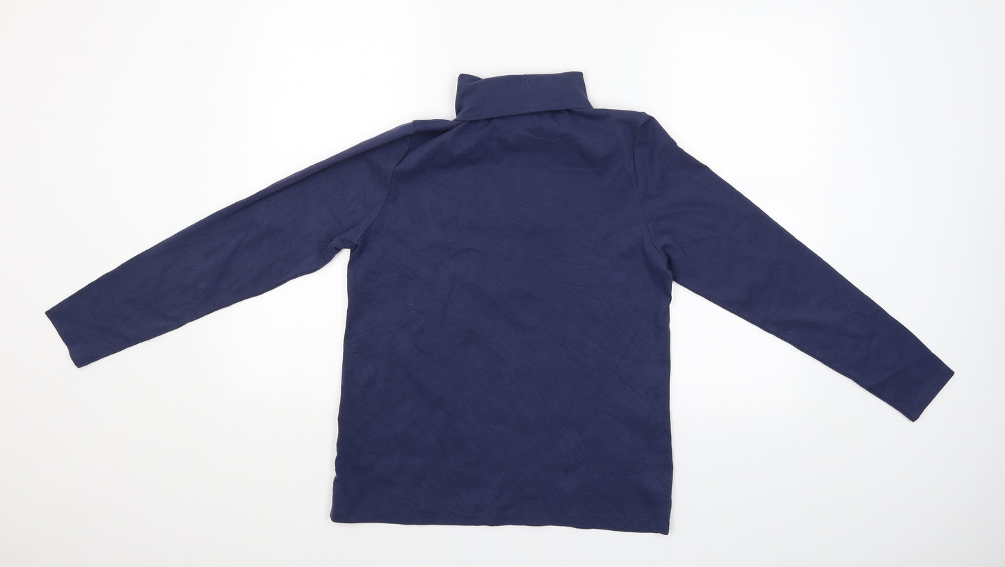 UNI GLO Womens Blue   Pullover Jumper Size L