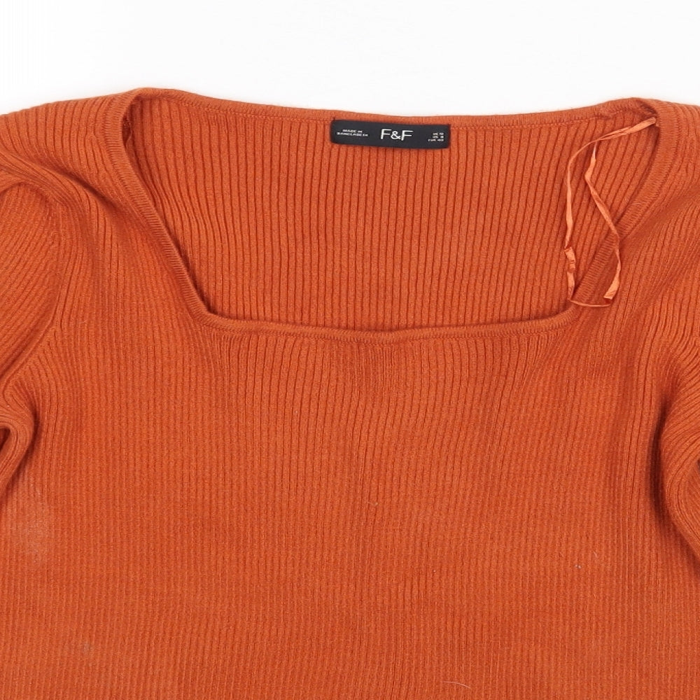 F&F Womens Brown   Basic Blouse Size 12