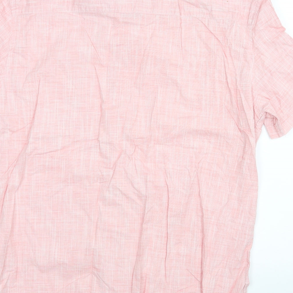 Peackocks Mens Pink    Button-Up Size XL