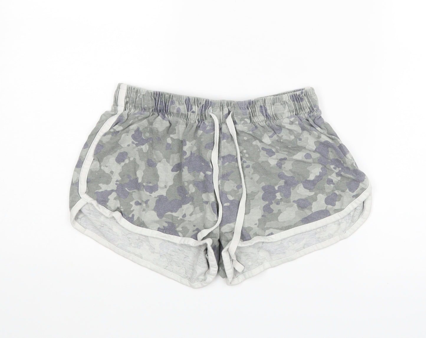 Primark Womens Green Camouflage  Hot Pants Shorts Size 8