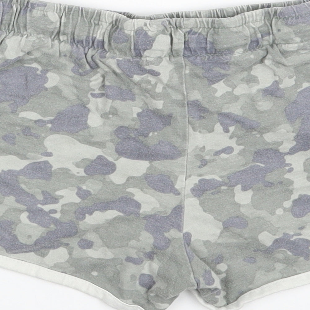 Primark Womens Green Camouflage  Hot Pants Shorts Size 8
