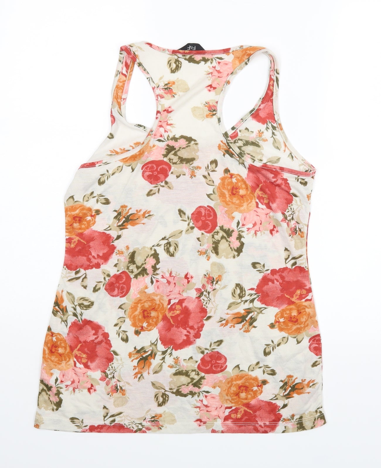 F&F Womens Pink Floral  Basic Blouse Size 10