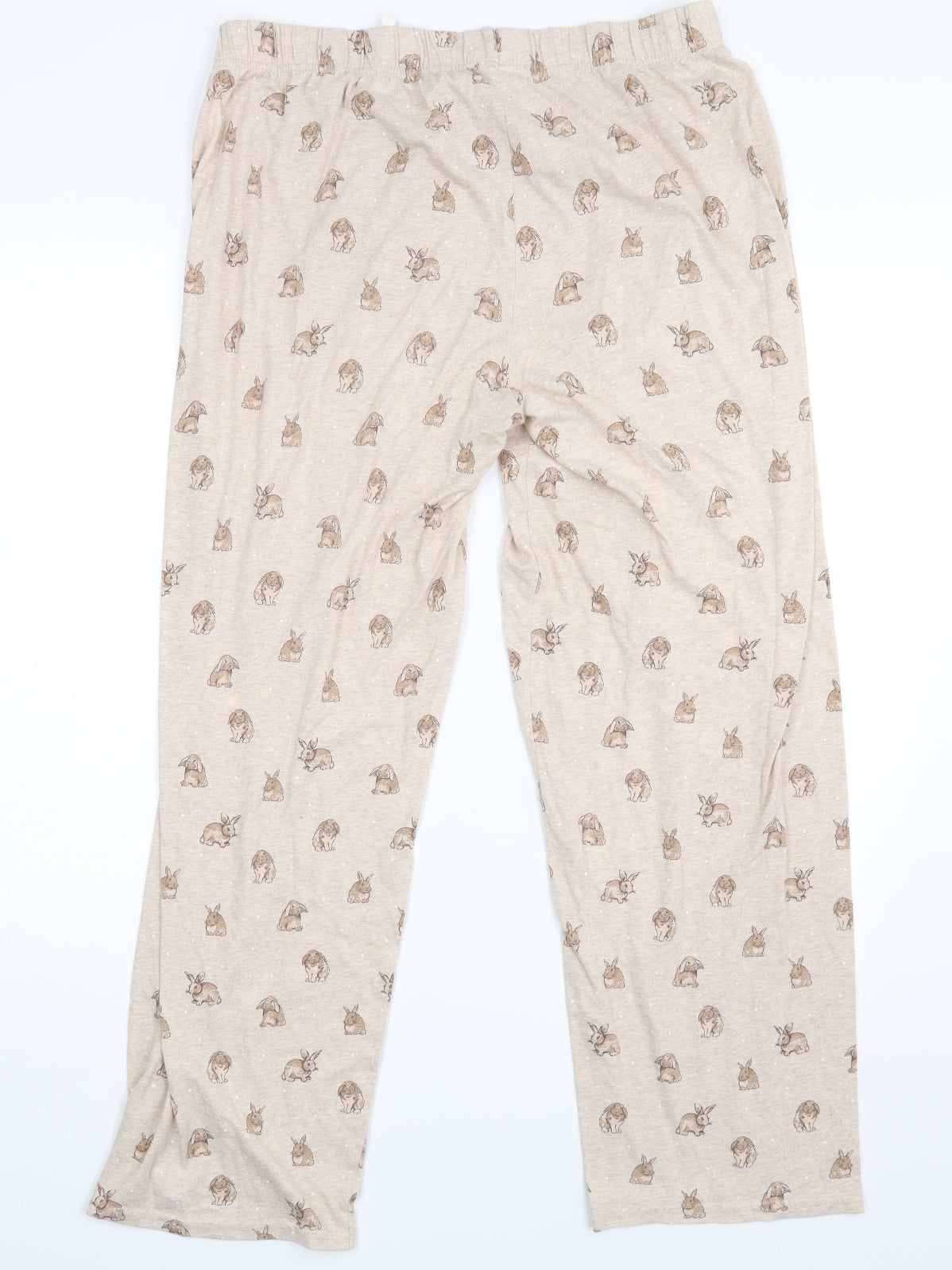 Primark Womens Beige Animal Print   Pyjama Top Size M