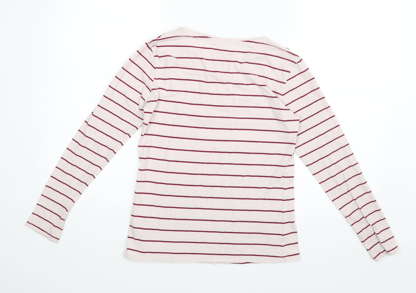 Primark Womens Pink Striped  Basic Blouse Size 10