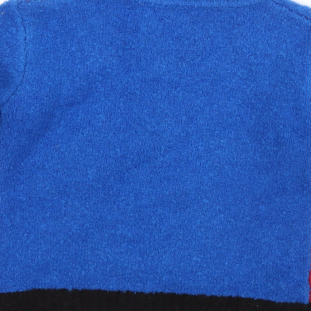 TU Boys Blue   Pullover Jumper Size 18-24 Months  - Christmas Jumper