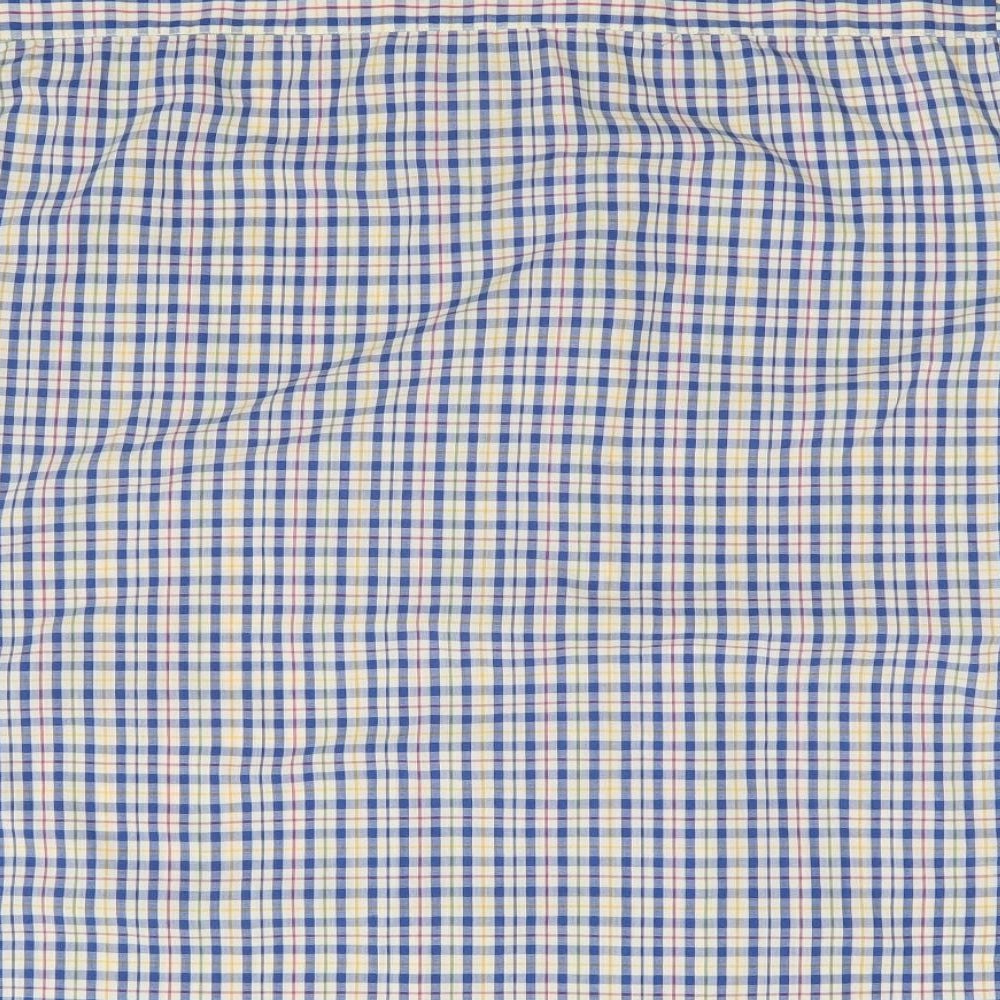 Champion Mens Blue Check   Button-Up Size L