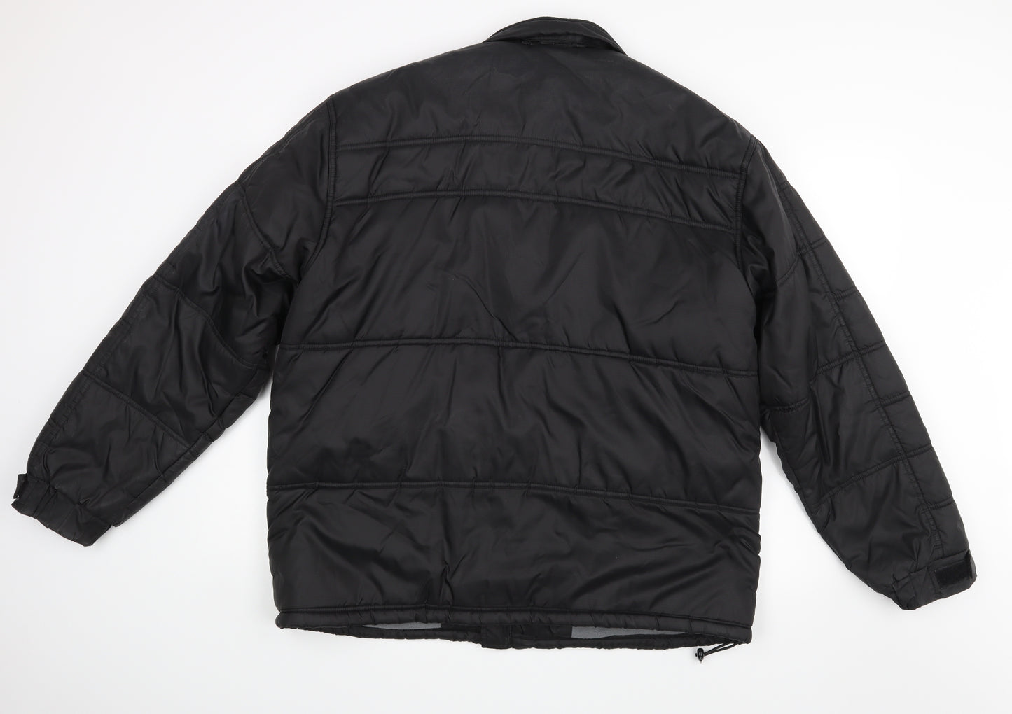 George Mens Black   Jacket Coat Size L