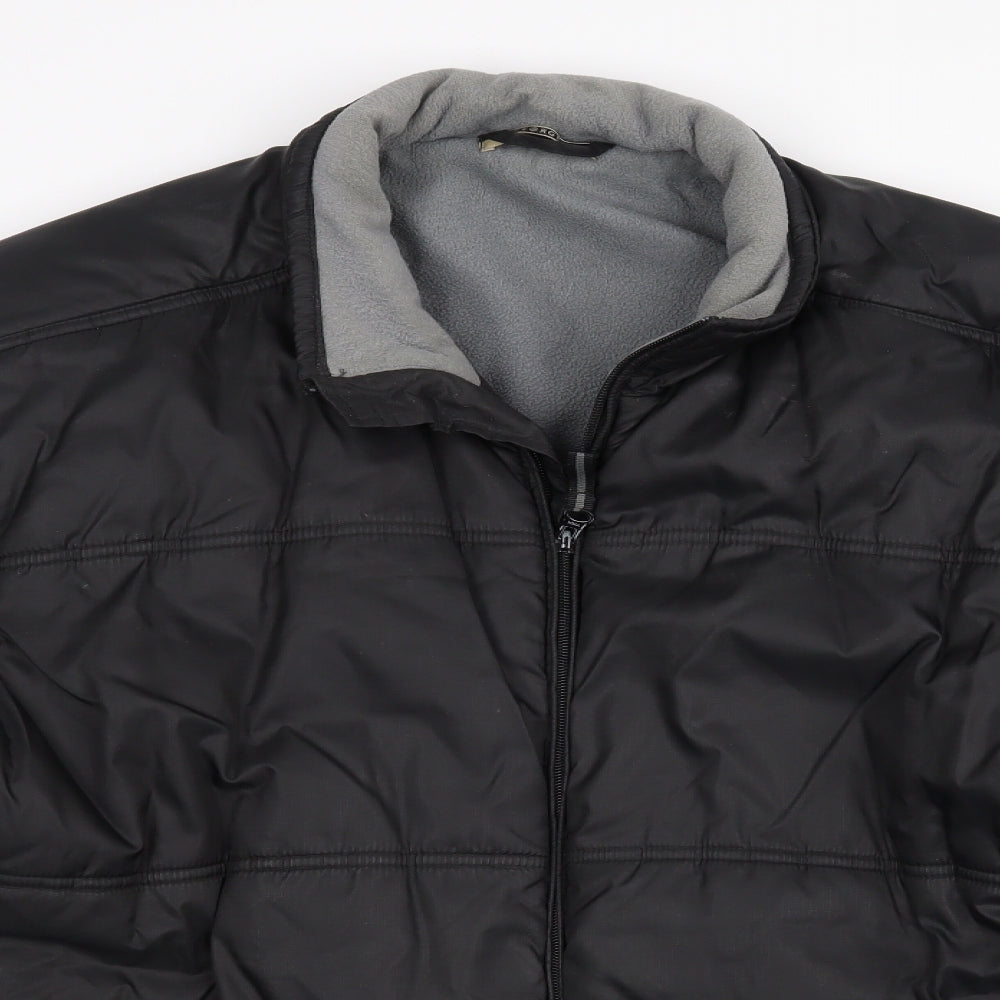 George Mens Black   Jacket Coat Size L
