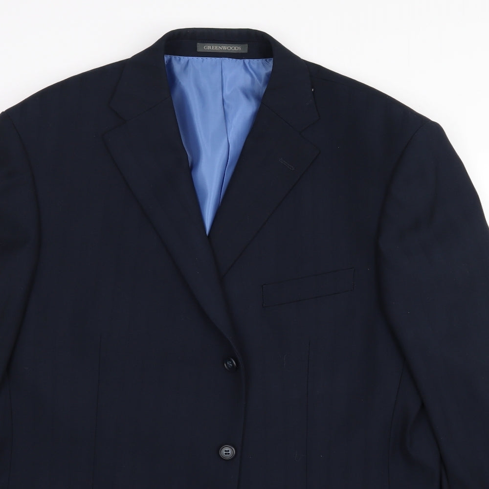Greenwoods Essentials Mens Blue    Blazer Size 46