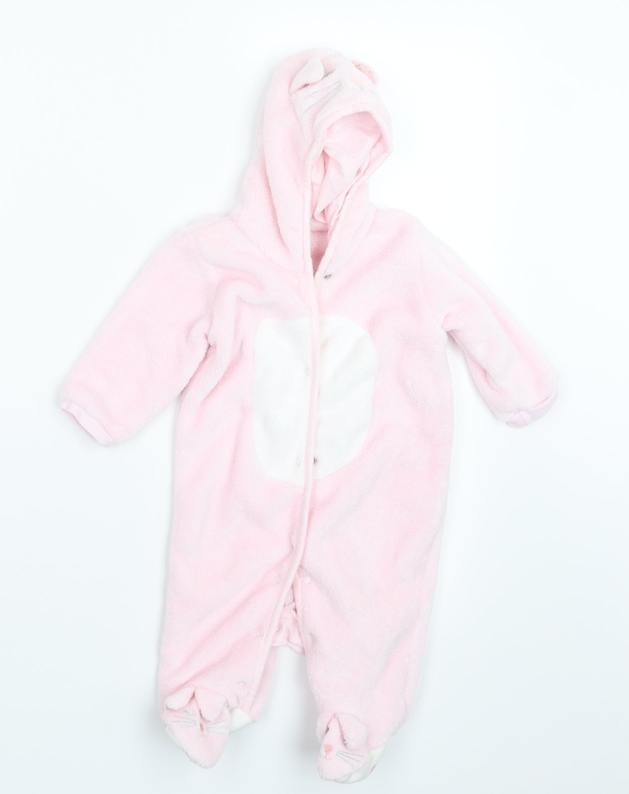 Matalan Girls Pink Geometric  Babydoll One Piece Size 3-6 Months