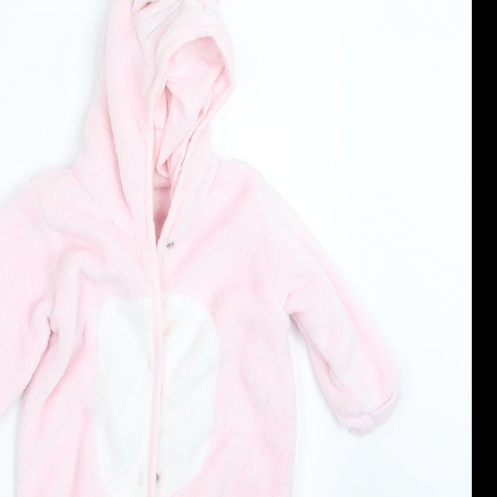 Matalan Girls Pink Geometric  Babydoll One Piece Size 3-6 Months