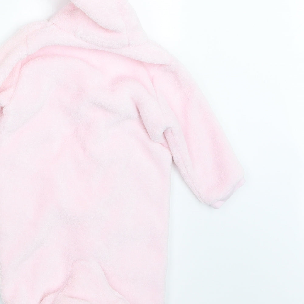 Matalan Girls Pink Geometric  Babydoll One Piece Size 3-6 Months