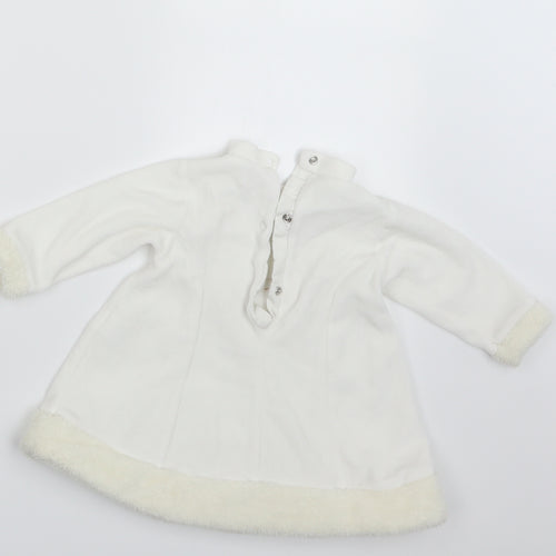 COCO Girls White   A-Line  Size 3-6 Months